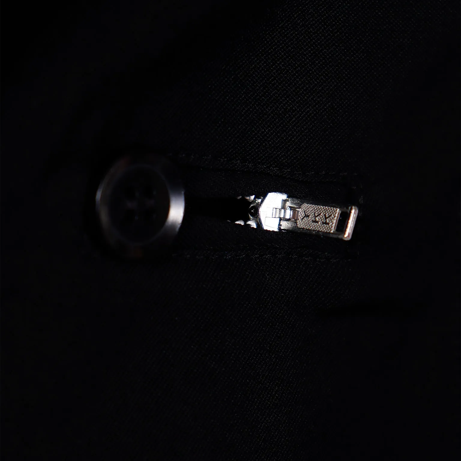 2000s Yohji Yamamoto Black Jacket w Zipper Button Holes & Pockets