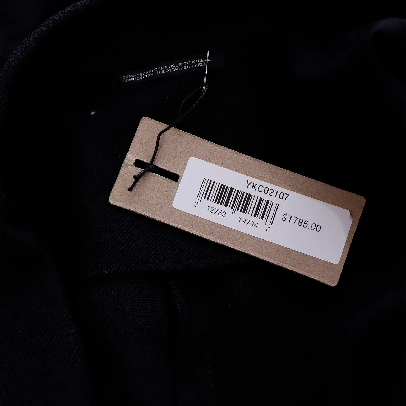 2000s Yohji Yamamoto Black Jacket w Zipper Button Holes & Pockets