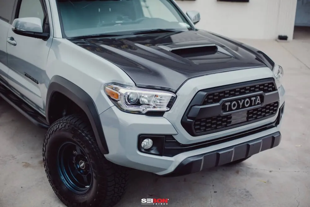 2016-2023 Toyota Tacoma TR-Style Carbon Fiber Hood