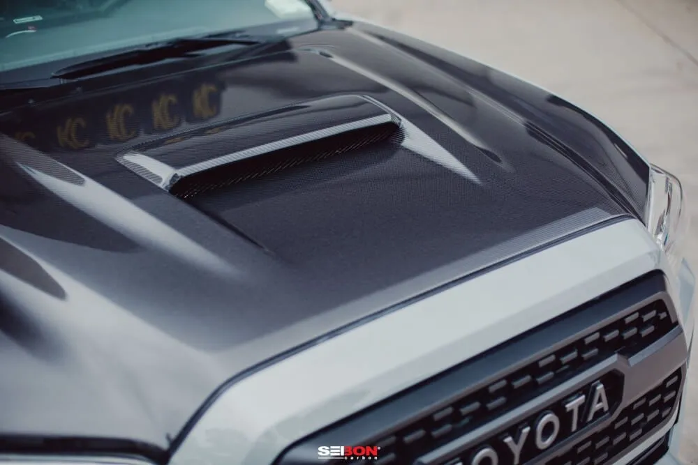 2016-2023 Toyota Tacoma TR-Style Carbon Fiber Hood