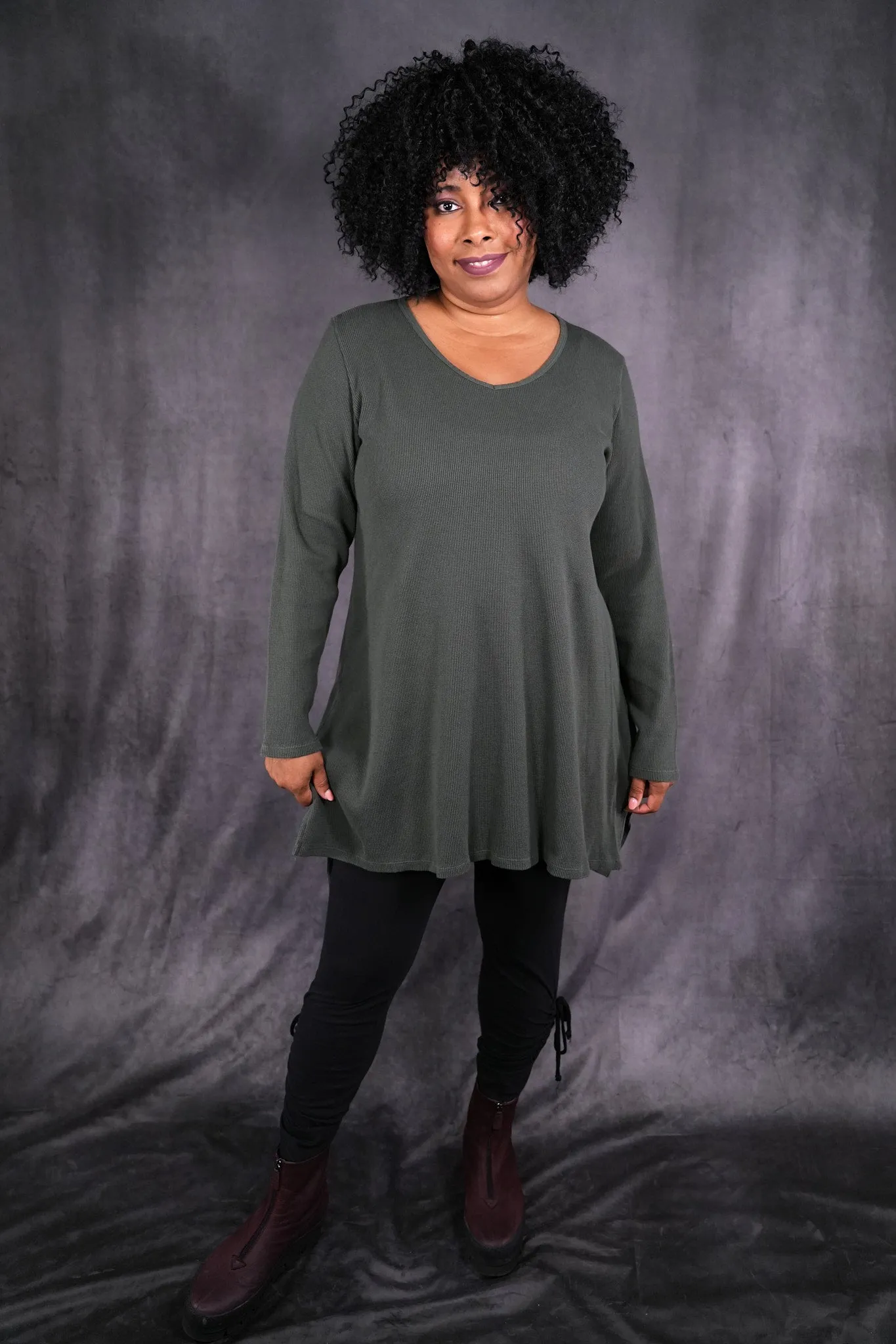 2293 Thermal Voyages Tunic Army Green-U