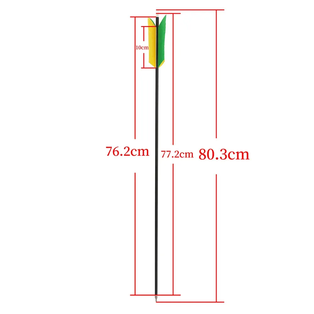 6/12pcs 31.6" Archery Carbon Arrow Spine 500 Mix Carbon Shaft