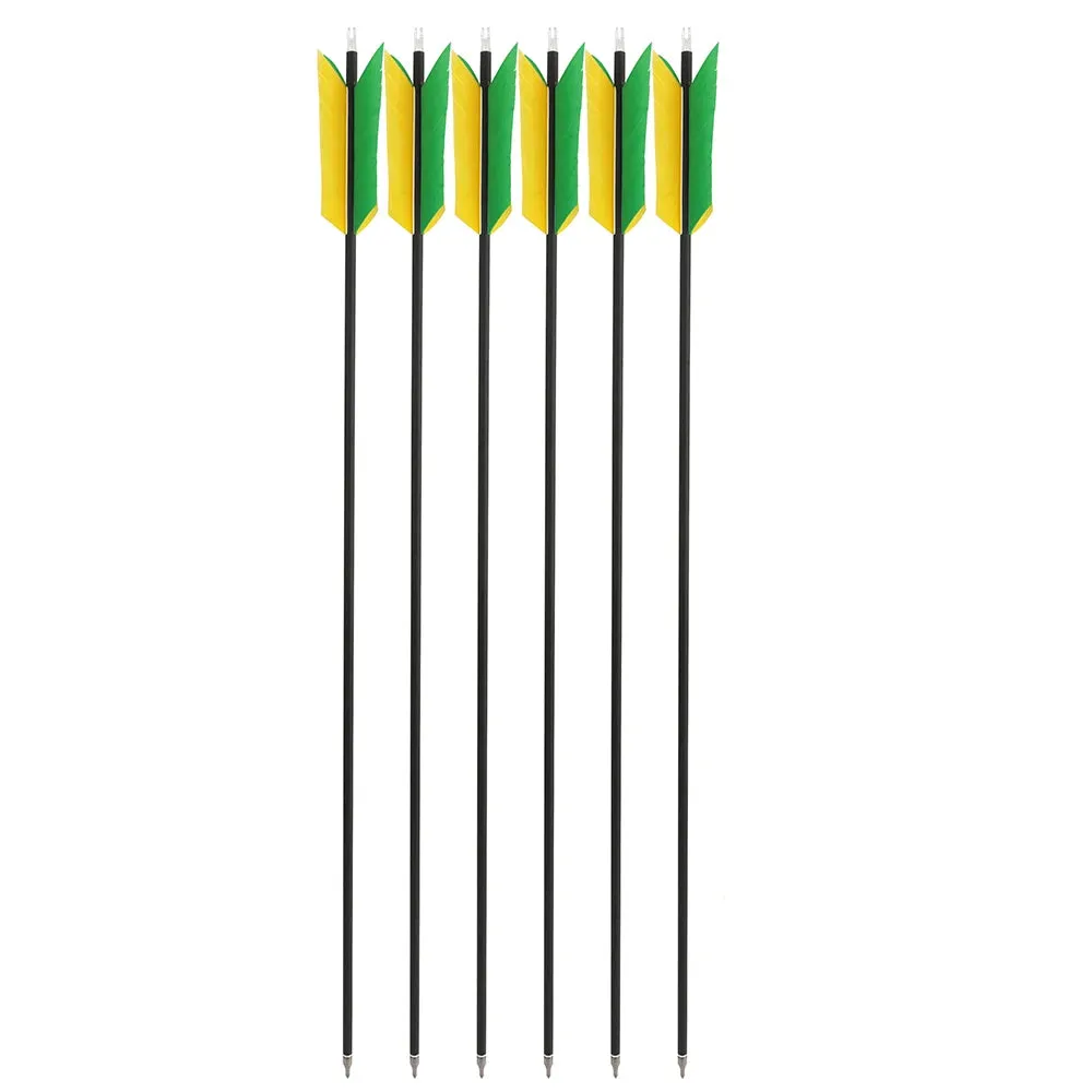 6/12pcs 31.6" Archery Carbon Arrow Spine 500 Mix Carbon Shaft