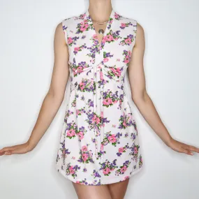 70s Babydoll Mini Dress (S-M) 