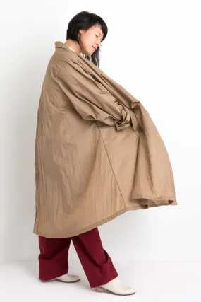 80s Tan Avant Garde Tent Coat