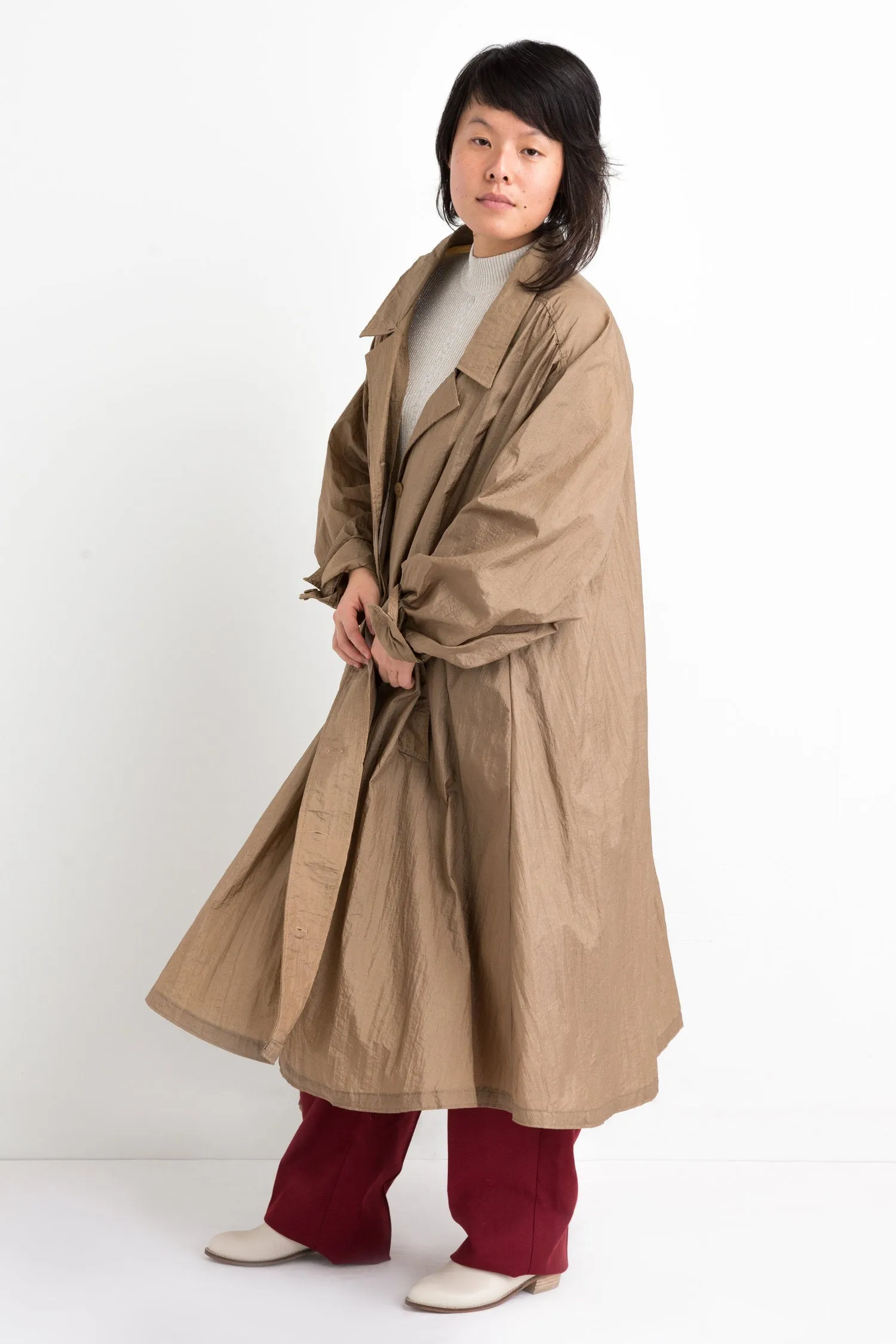 80s Tan Avant Garde Tent Coat