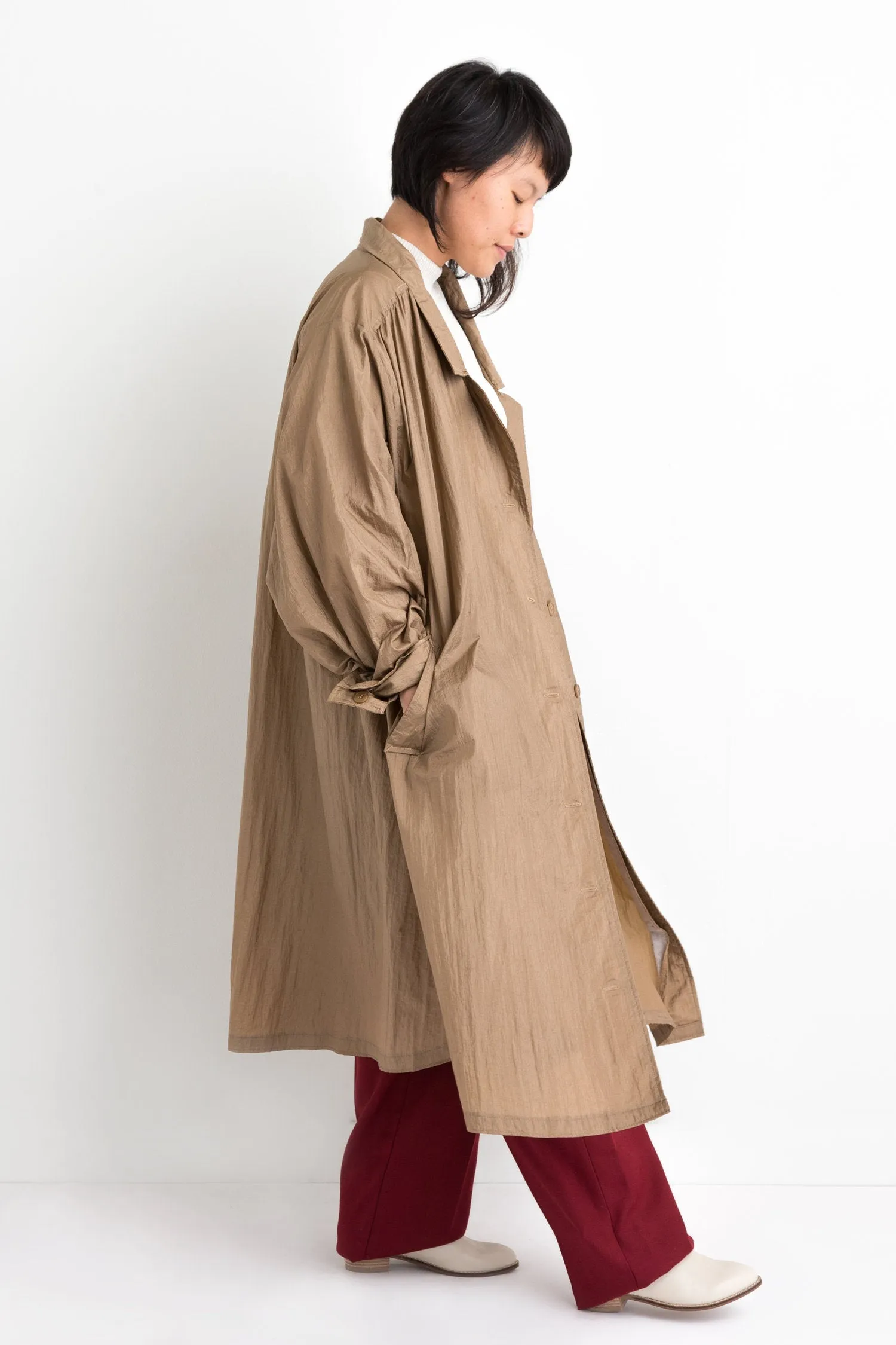 80s Tan Avant Garde Tent Coat