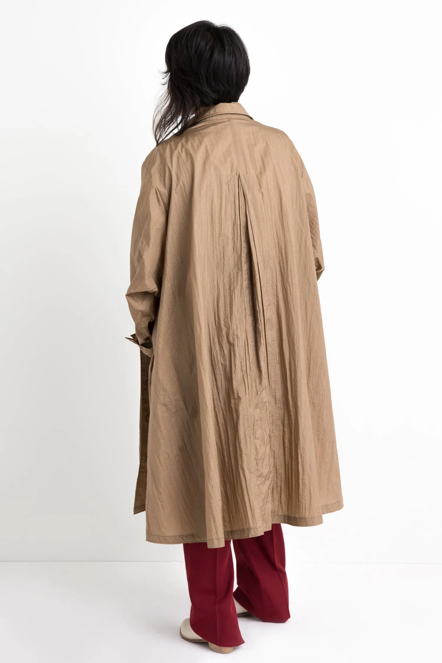 80s Tan Avant Garde Tent Coat
