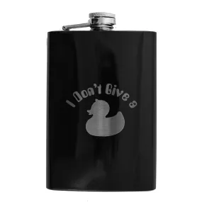 8oz BLACK I Don't Give a Duck Flask