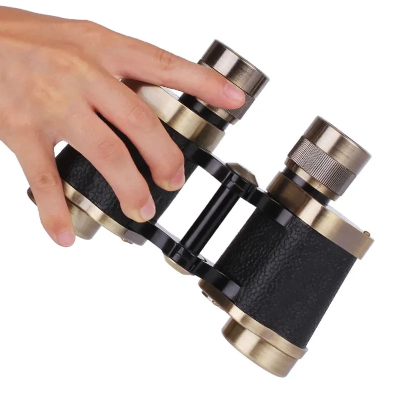 8X30 Military Binoculars HD High Power Low Light Night Vision FMC Broadband Coating BAK4 Prism Pure Copper Powerful Binoculars