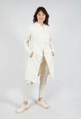 A-Line Structured Coat in Greige