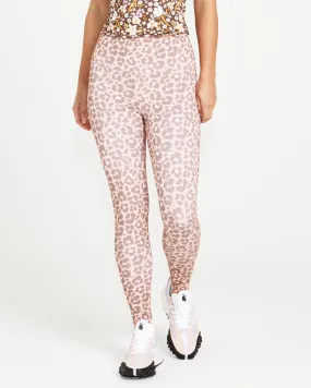 Alessia Reversible Active Tights - Chocolate Floral/Pink Cheetah