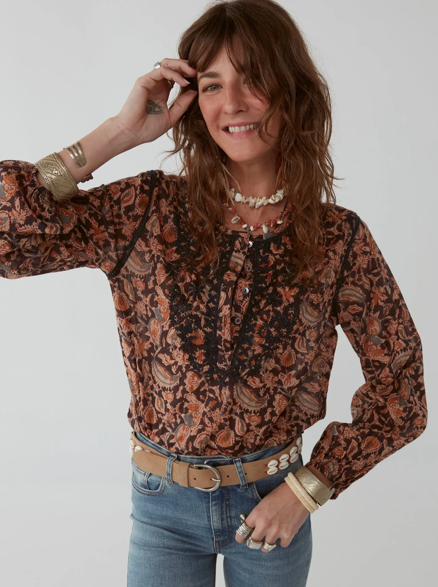 Amrita Blouse - Bangalore Blue Note