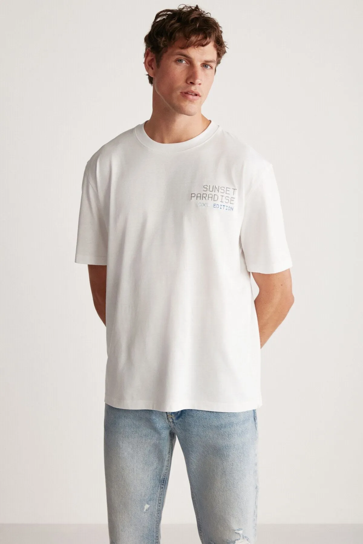 Arnaldo Regular White T-Shirt