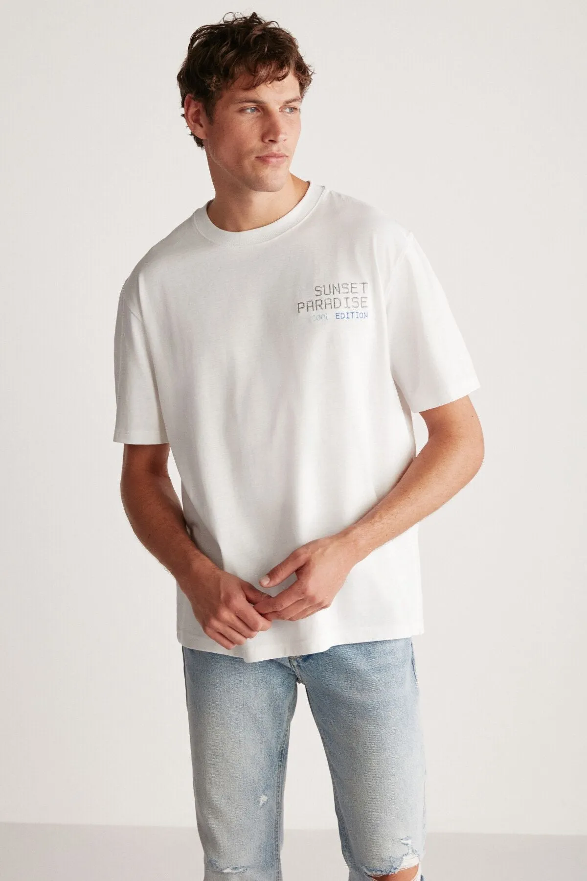 Arnaldo Regular White T-Shirt
