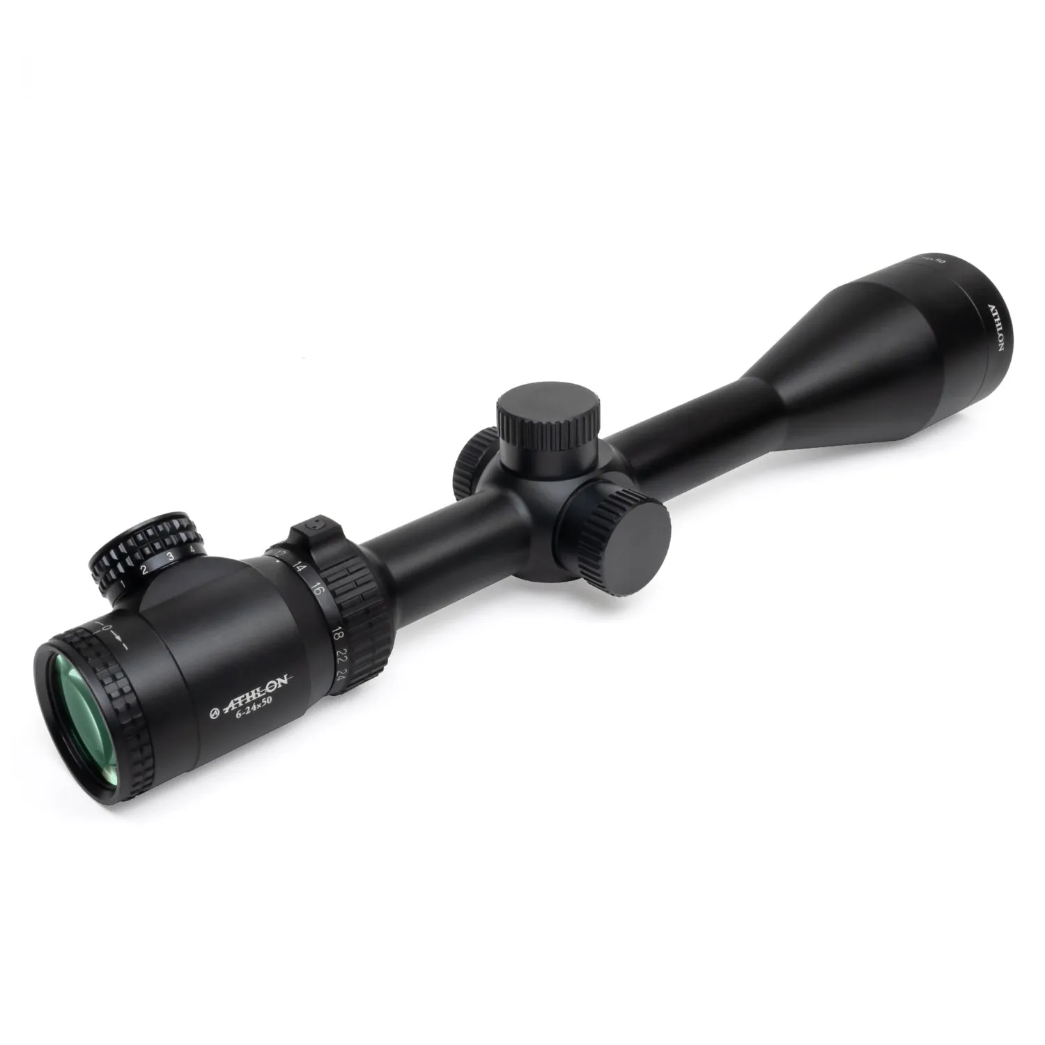 Athlon Talos Riflescope, 6-24 x 50 (SFP) 1" Tube, Illuminated ATMR1 MIL Reticle