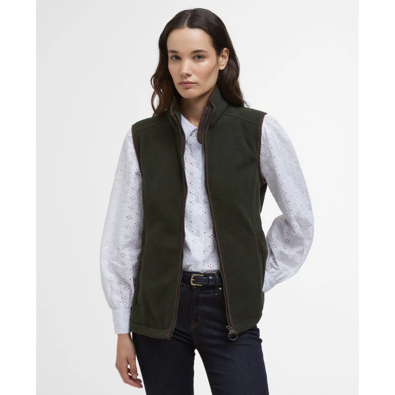 Barbour Country Colton Ladies Fleece Gilet - Sage
