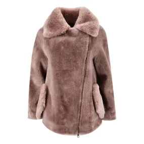 Blancha Sheepskin Teddy Coat. Size 38IT