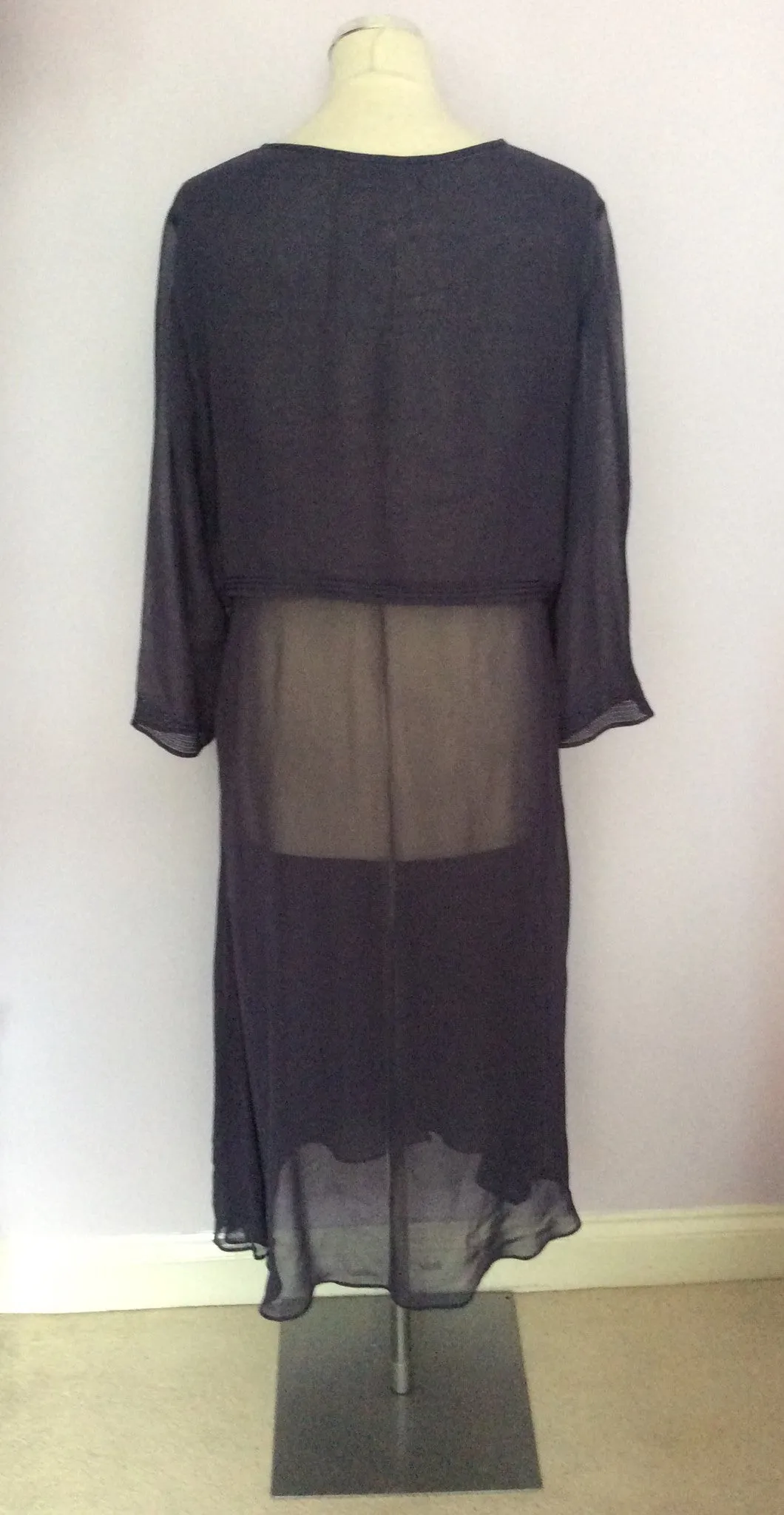 BRAND NEW NITYA DARK BLUE DUSTER COAT SIZE 40 UK 12