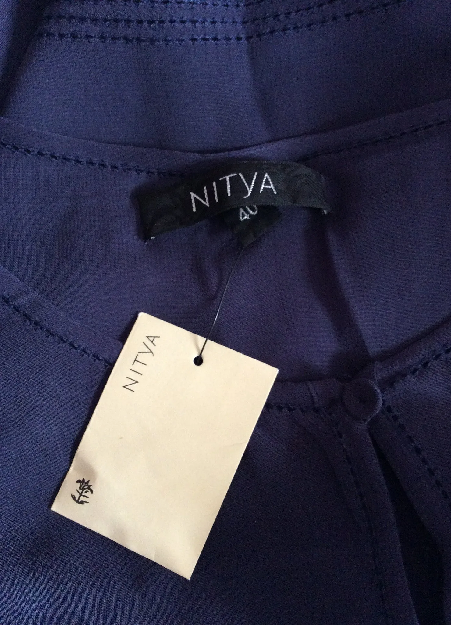 BRAND NEW NITYA DARK BLUE DUSTER COAT SIZE 40 UK 12