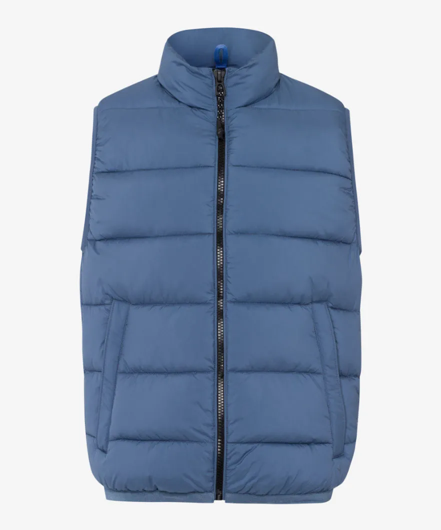 Brax Dante Zero Down Quilted Vest - Storm Blue