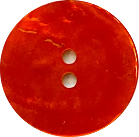 Bright Orange Pearl Shell 2-Hole 7/8" Button #360391D