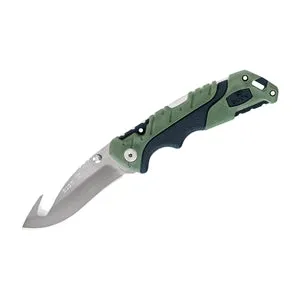Buck Pursuit LG Knife with Gut Hook -  Green Handle