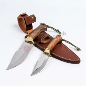 Bushcraft Hunting Double Set Knive