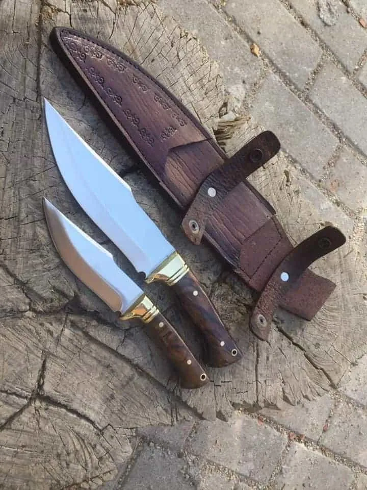 Bushcraft Hunting Double Set Knive