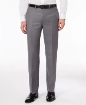 Calvin Klein Mens Slim fit Dress Pants 29 / 30 Grey Solid Stretch