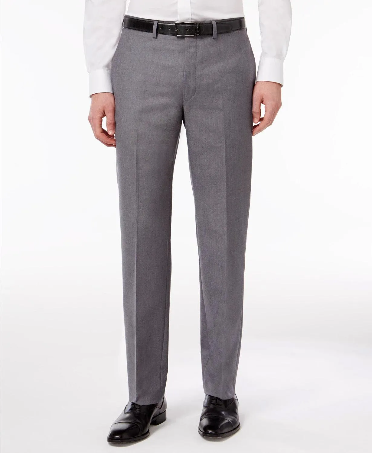 Calvin Klein Mens Slim fit Dress Pants 29 / 30 Grey Solid Stretch