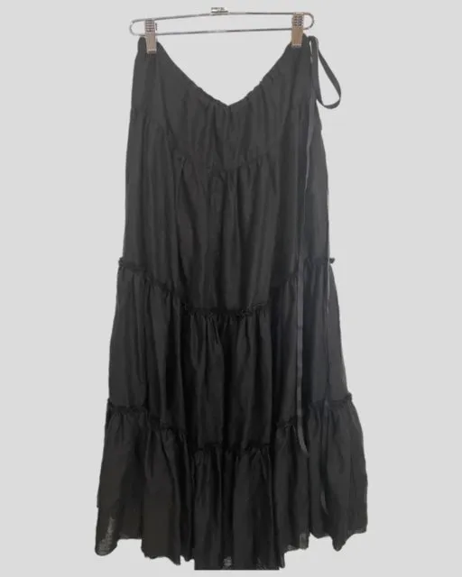 CLEMENTINE SKIRT - Black Luxe Linen - Best Seller