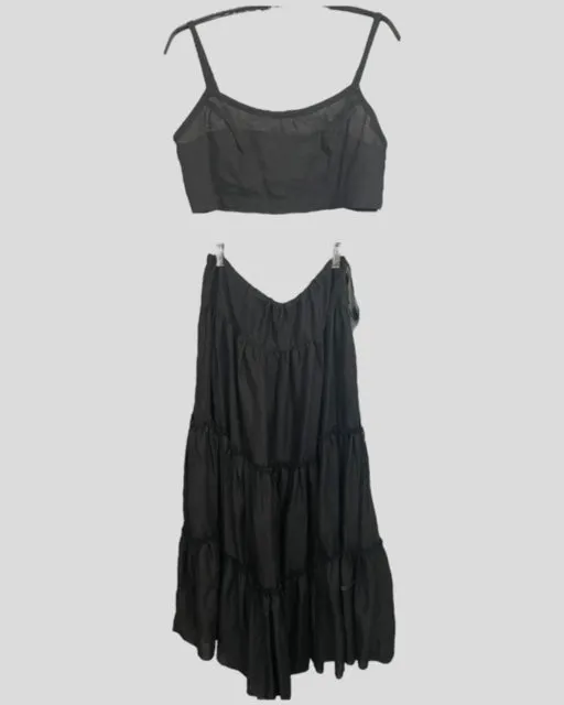 CLEMENTINE SKIRT - Black Luxe Linen - Best Seller