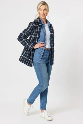 Colorado Check Car Coat