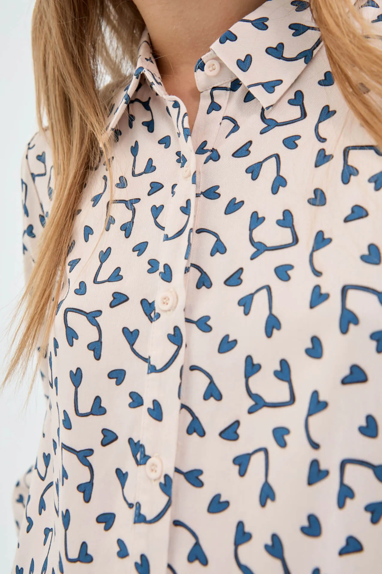 Compania Fantastica Heart Print Short shirt dress