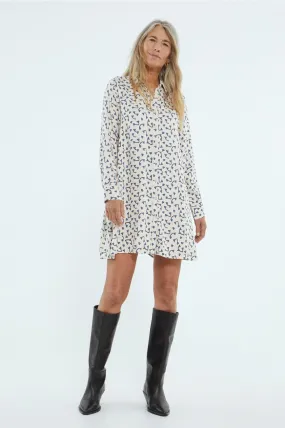Compania Fantastica Heart Print Short shirt dress