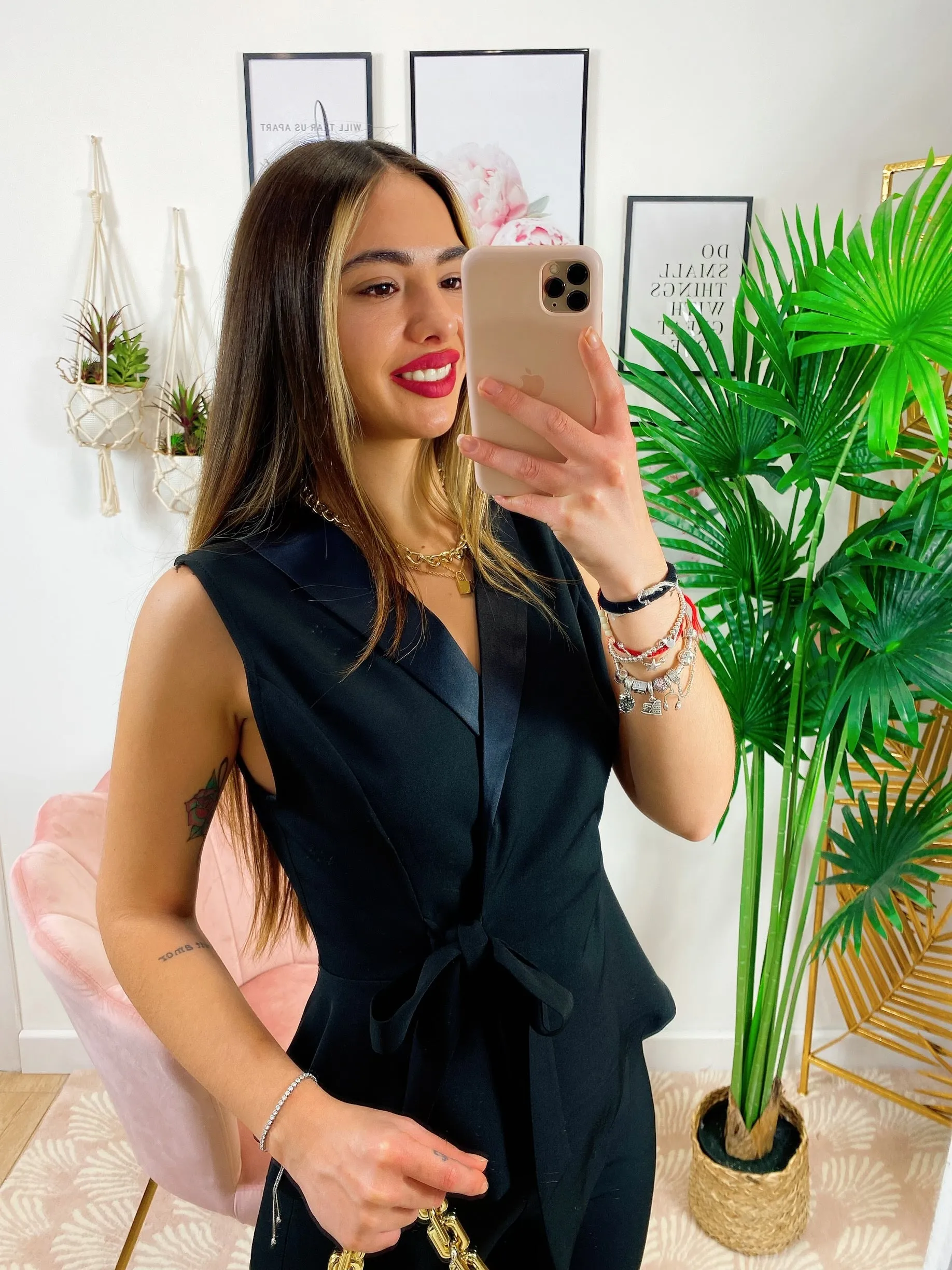 Completo pantalone e Gilet con fiocco