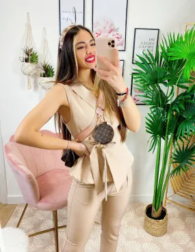 Completo pantalone e Gilet con fiocco