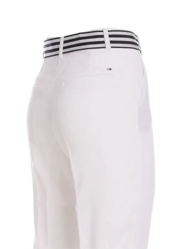 Crepe Belted Tapered