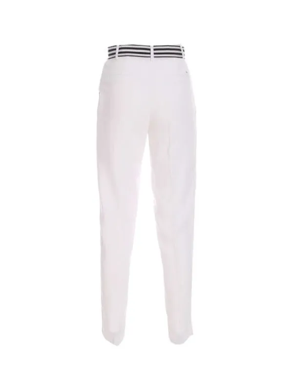 Crepe Belted Tapered