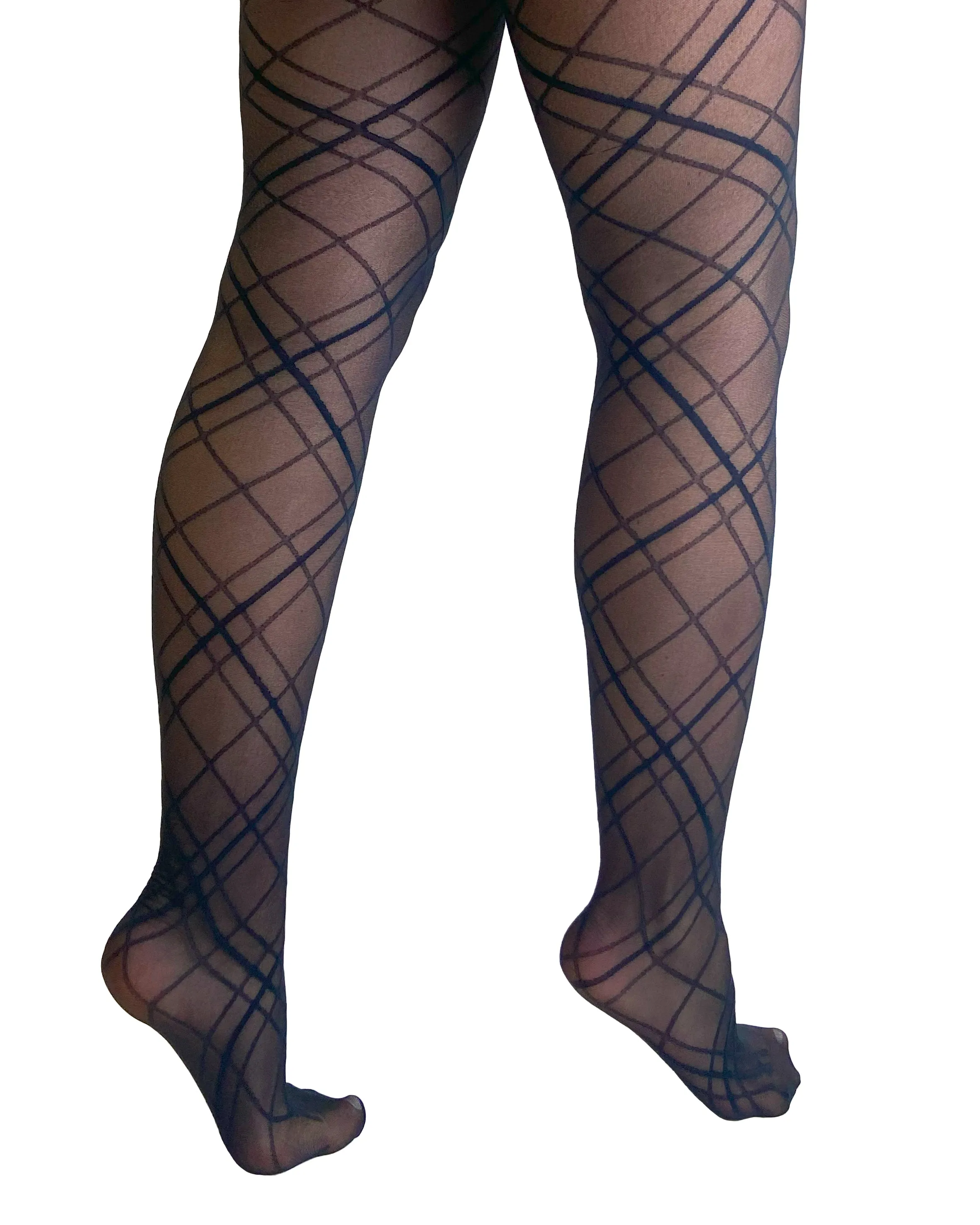 Crosshatched Sheer Tight