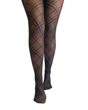 Crosshatched Sheer Tight