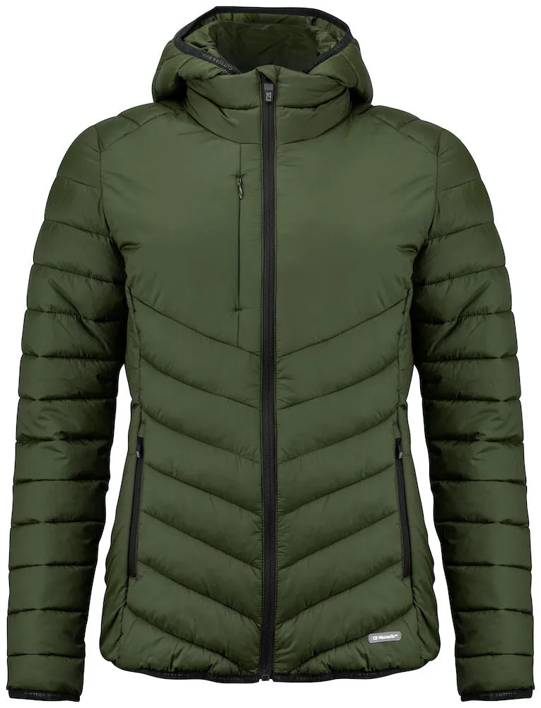 Cutter & Buck Mount Adams Ladies Recycled Hooded Jacket | Lightweight Puffer | 5 Colours | XS-2XL