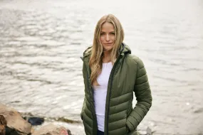 Cutter & Buck Mount Adams Ladies Recycled Hooded Jacket | Lightweight Puffer | 5 Colours | XS-2XL
