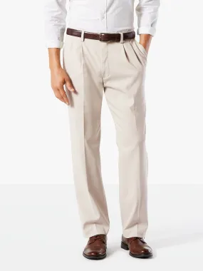 Dockers Men's Big & Tall  Easy Stretch Dress Pants Light Beige 52 x 32