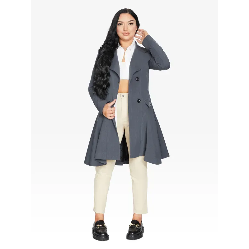 Double Breasted Skater Coat