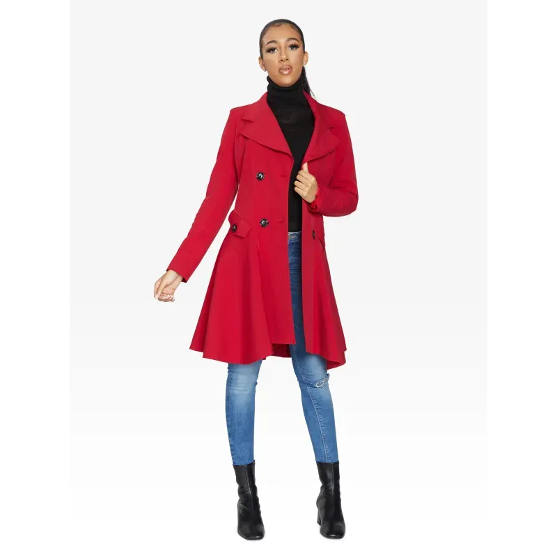 Double Breasted Skater Coat