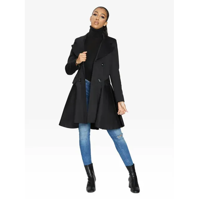 Double Breasted Skater Coat