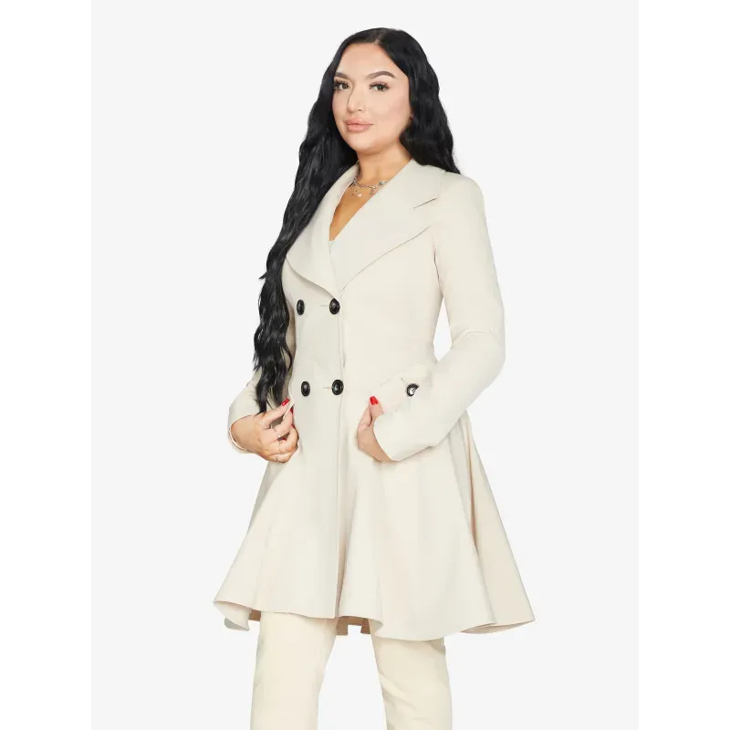 Double Breasted Skater Coat