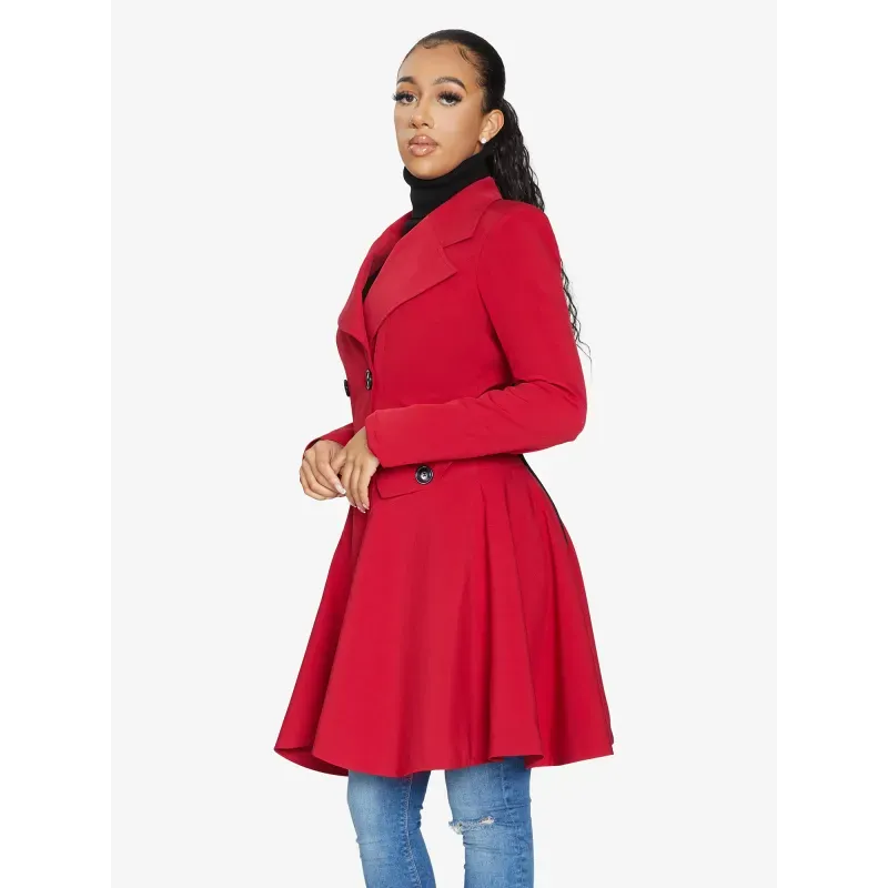 Double Breasted Skater Coat